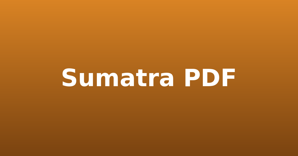 Sumatra PDF